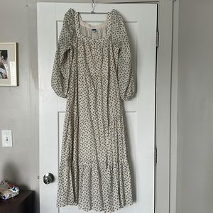 Old Navy Cream Midi Dress